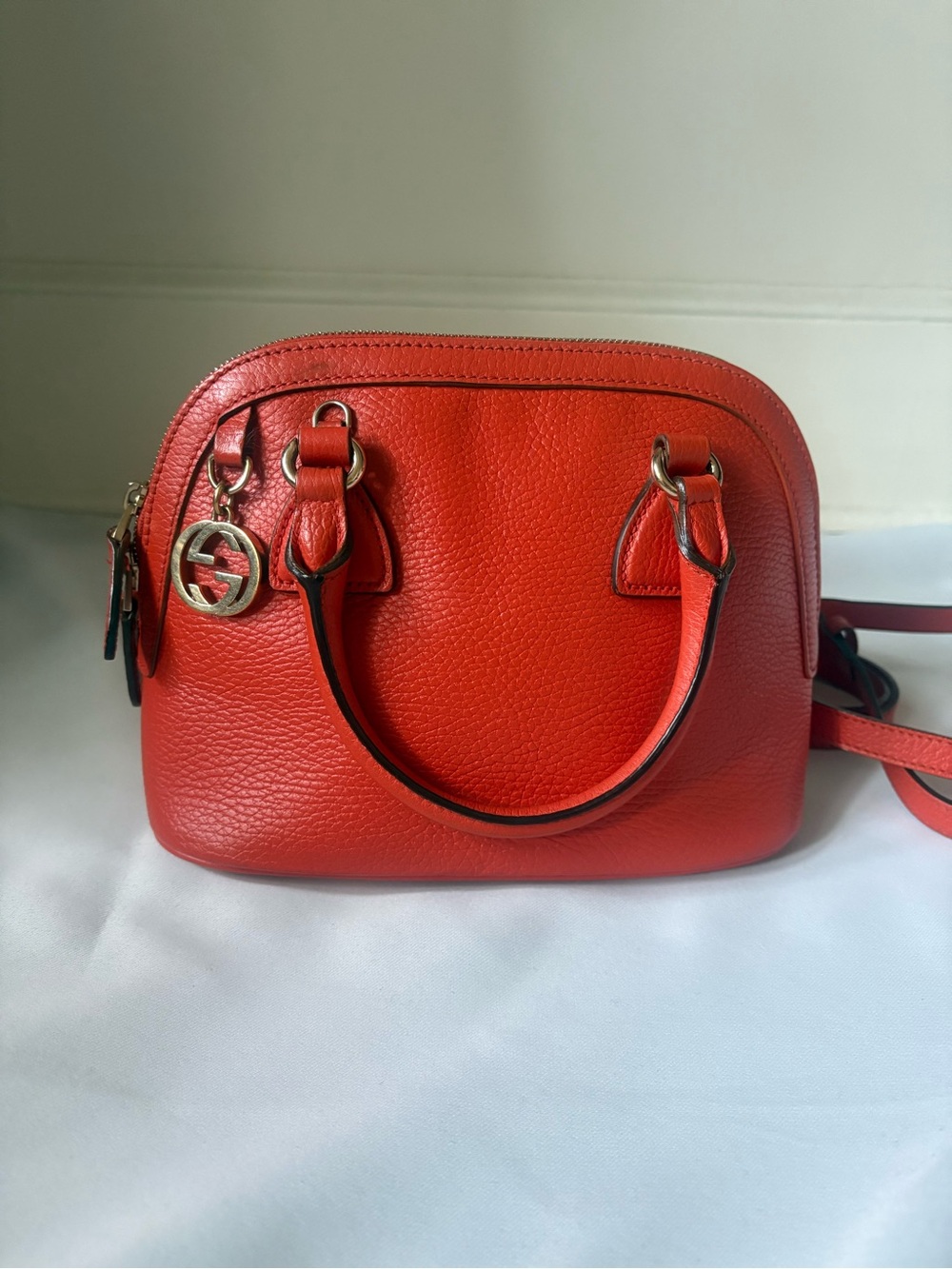 Gucci GG Charm Dome Satchel - vintage Gucci mini bag - authenticated - Picture 11 of 17